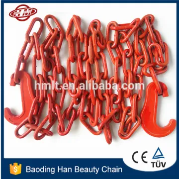 g80 long link lashing chains with ratchet