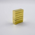 neodymium magnet block for industrial with Gold coating