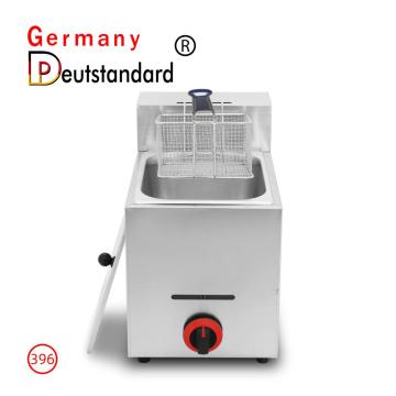 Restaurante Gas Single Deep Fryer con 6L