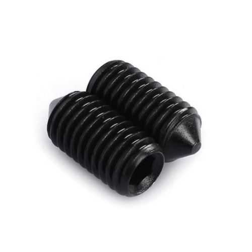 Hexagon socket set screws with cone point