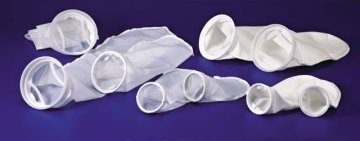 High dust holding capacity white polyester bag filter