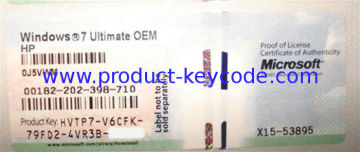 Original Windows Product Key Sticker For Windows 7 Ultimate Oem Coa Label