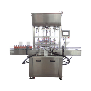 HZPK Automatic Cream Honey Perfume Juice Paste Bottle Water Packing and Filling Machine (4/6/8 Heads)