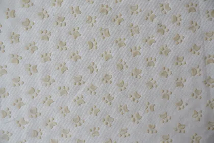 100% Polyester Plastic Dots Dog Footprints Fabric