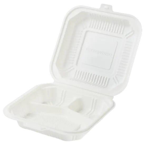 9 Inch Takeout MFPP Hinged Lid Microwavable Container