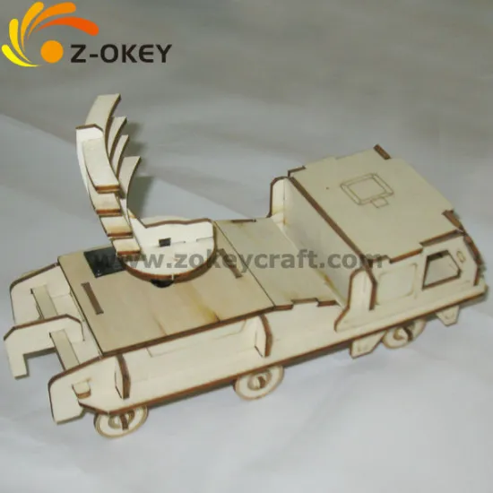 new fashion 3D wood puzzles for assembling a truck DIY wood toy