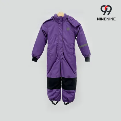 Kids Pink & Black One Piece Snowsuit
