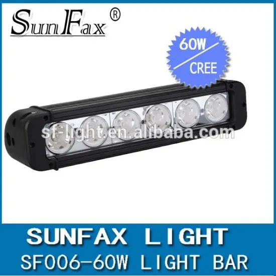 2 years warranty Factory Price Cr ee 11inch 60w single row off road led light bar , spot led driving light bar.