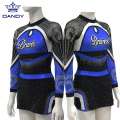 Oanpaste keninklike blauwe jeugd cheer outfits