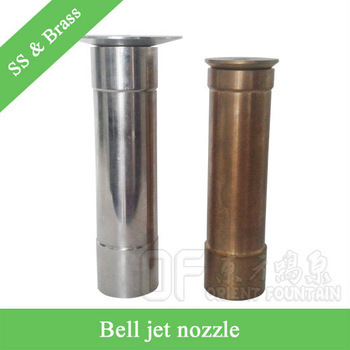 Fountain use nozzle,bell jet nozzle