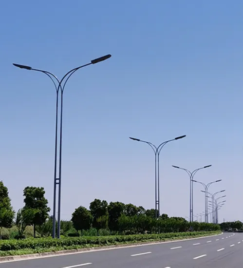 Outdoor Galvanized Single Arm Road Street Lighting Poles