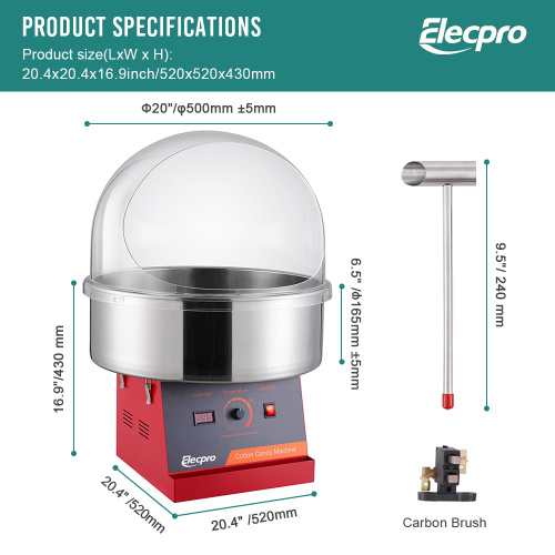 Nostalgia Cotton Candy Maker Electric Commercial Cotton Candy Machine Manufactory