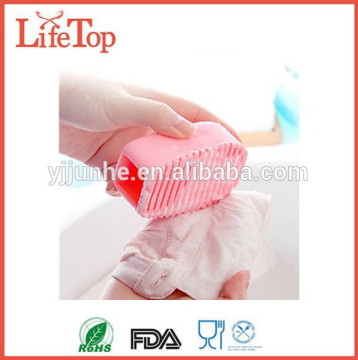2016 New Design Ultra Popular Candy Colors Mini Handheld Silicone Washboard