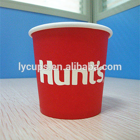 4oz disposable company logo printed paper cup design