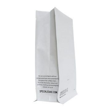 Box Bottom Kraft Paper Alu Compostable Packaging Zipper