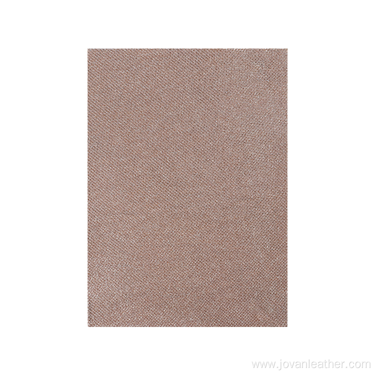 Anti-Mildew 0.6 Mm Thickness Glitter Faux Leather Fabric