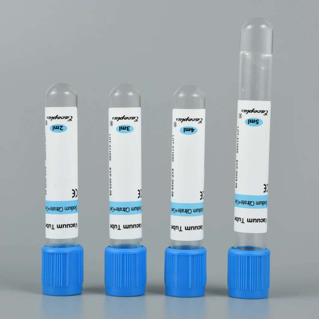 Fluoruro de sodio + tubo de extracción de sangre al vacío desechable de oxalato de potasio con CE