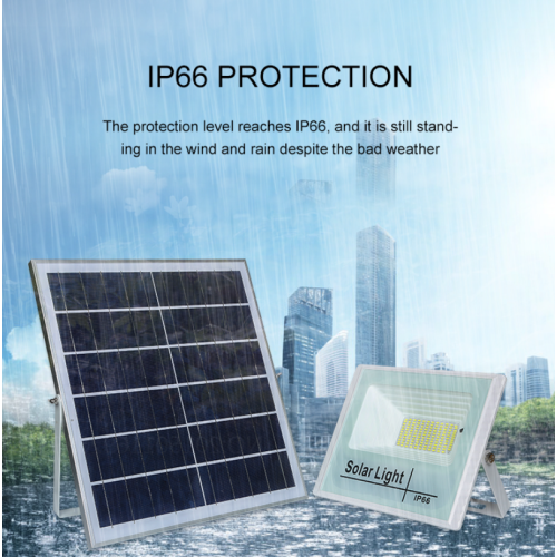 Waterproof outdoor solar flood light