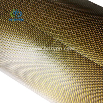 Waterproof TPU coated glitter carbon fiber leather fabric