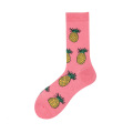 1 Pair Men Socks Cotton Funny Crew Socks Fruit Banana Pineapple Broccoli Socks Novelty Gift Socks For Autumn Winter Gift