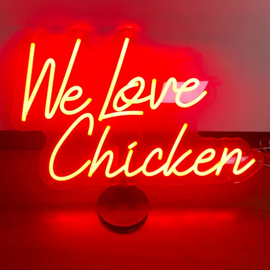 My Happy Place Pink Neon Light Up Sign for Wall Decor