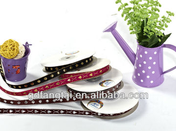 glitter sheer jacquard ribbon