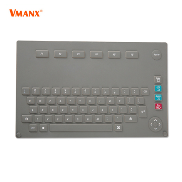 Gray Colored Strong Elastic Membrane Keyboard For DVD
