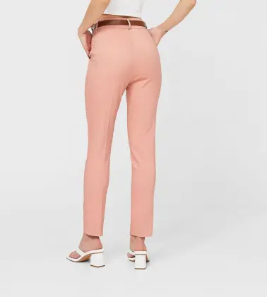 S2022 Women's Casual pants solid color slim fit
