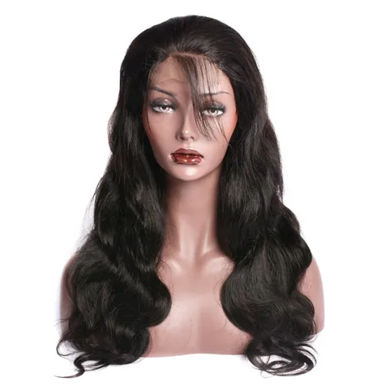 Wholesale 100% Human Hair Wigs  Body Wave 100% Virgin Human Hair Lace Wigs With Baby Hair
