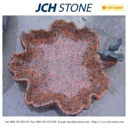 Ahorn rot Garten Vogel Badewanne