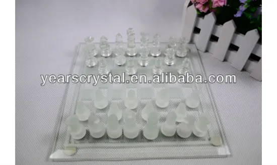 New arrival crystal glass chess for game souvenir (R-2007