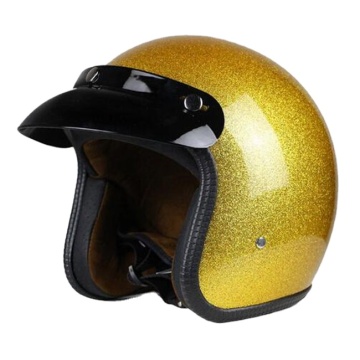 Hochwertige halbe Gesichts -Golden -Motorrad -Helme: Premium -Ersatzteile für Ihre Fahrt