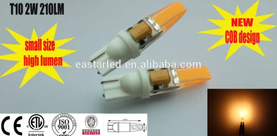 NEW COB design T10 12v led car bulb