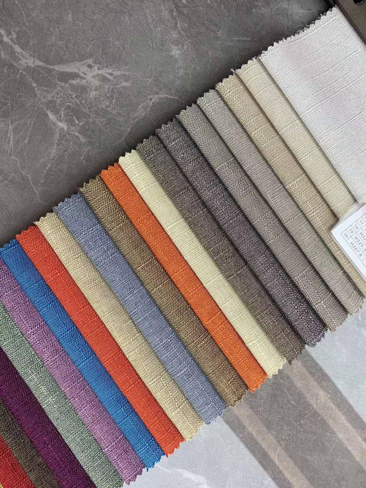 Natural striped Linen Fabric for Sofa