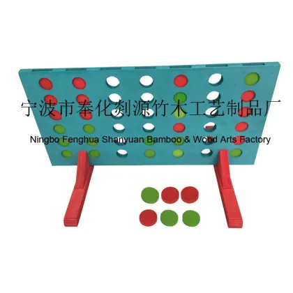 Outdoor Wooden Connect 4 Game - Four in a Row Board Game