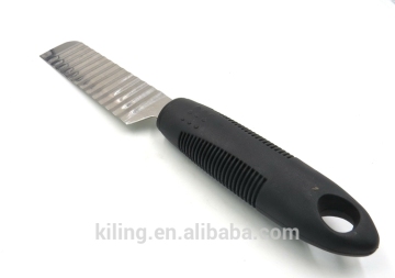 easy to use Plastic handle stainless steel potato knife potato cut