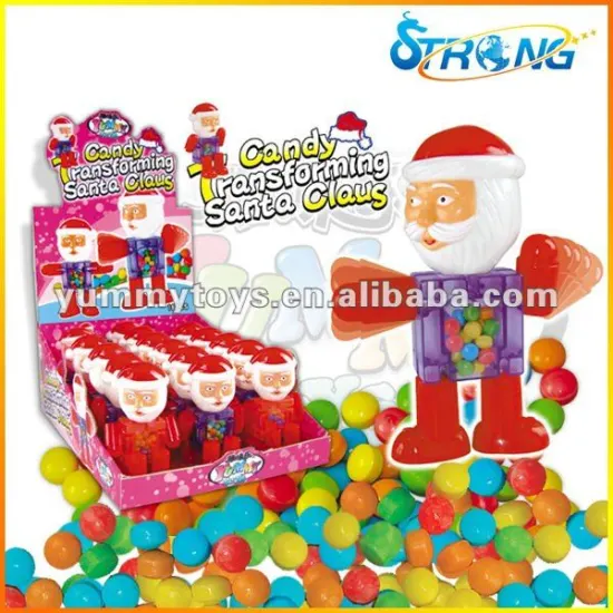 Christmas Transforming Santa Claus Game Toys Candy