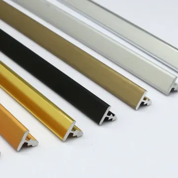 Aluminum T Shaped tile trim decorative corners profile
