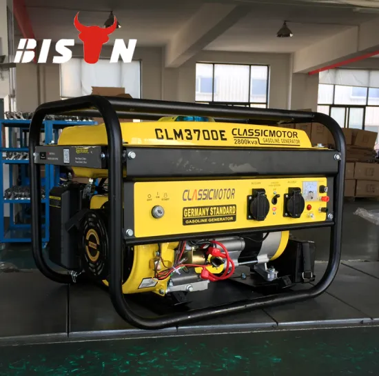 BISON CHINA TaiZhou 100% copper Home Electric 220v 2.5kva Astra Korea Gasoline Generator