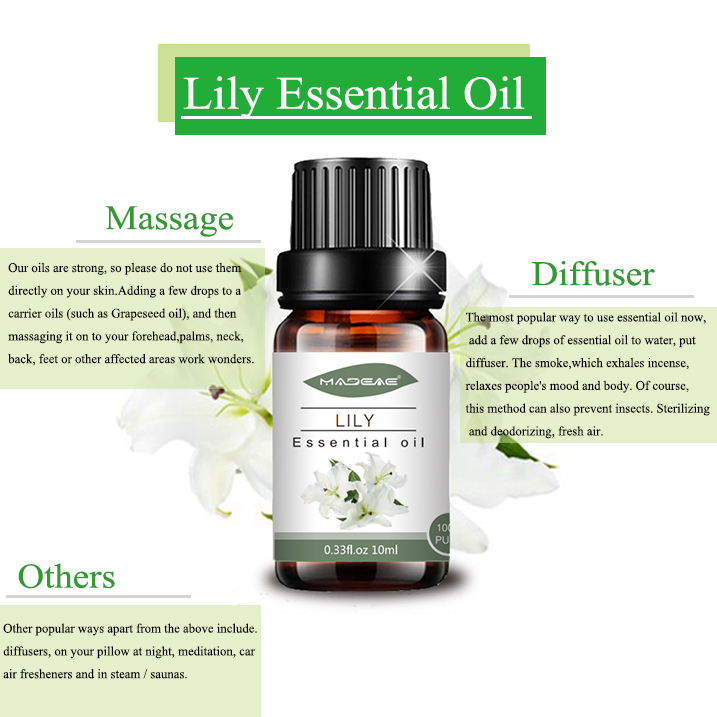 Wholesale 100%pure lily essential oil For aroma diffuser