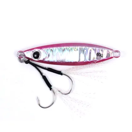 60g 80g Metal Cast Fishing Lure for Sea Bass Jigging