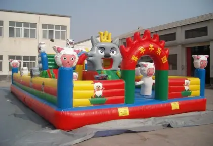 mushroom inflatable castle new desig outdoor commercial jumping inflatable castle with slide