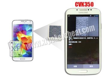 White Samsung Glaxy CVK 350 Poker Analyzer For Cheat Poker Game
