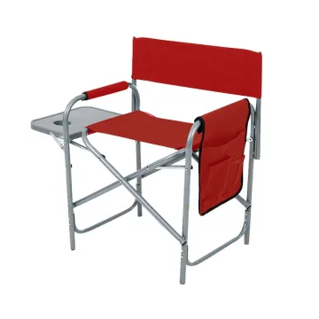 Lightweight Folding Camping Chair with Side Table and Pocket