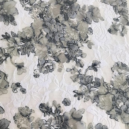 Printed Poly Lace Fabric