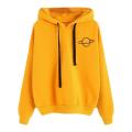 Langarmherz gedruckter Hoodie