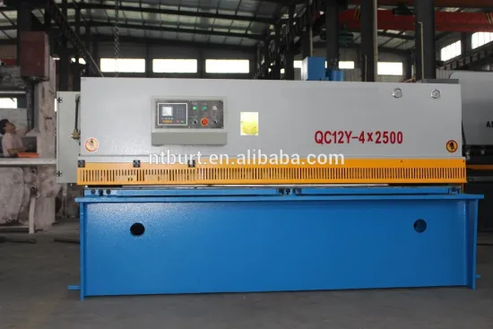 4mm 2.5 meters with competitive price QC12Y 4x2500 plate cutting machine