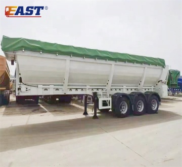 Crawler Dump Semi Trailer with Automatic Conveyor Belt