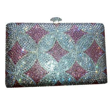 Crystal Evening Bag with Metal CaseNew