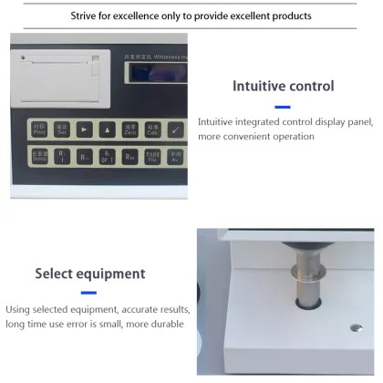 Digital Fluorescent Whitening Tester: Textile, Flour, Powder, Paper Whiteness Meter & Tester